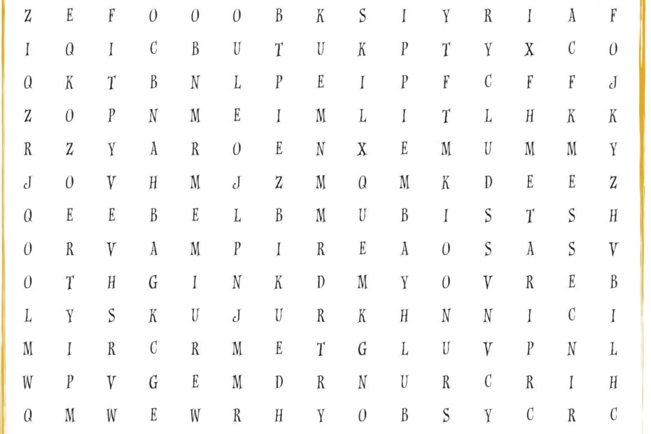 Halloween Word Search Puzzles Printable Word Search Printable