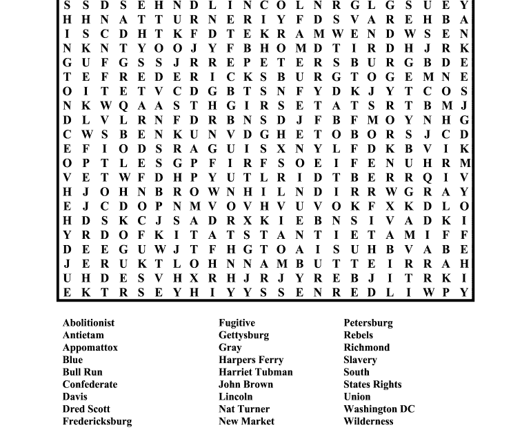 Hard Word Search Puzzles Printable