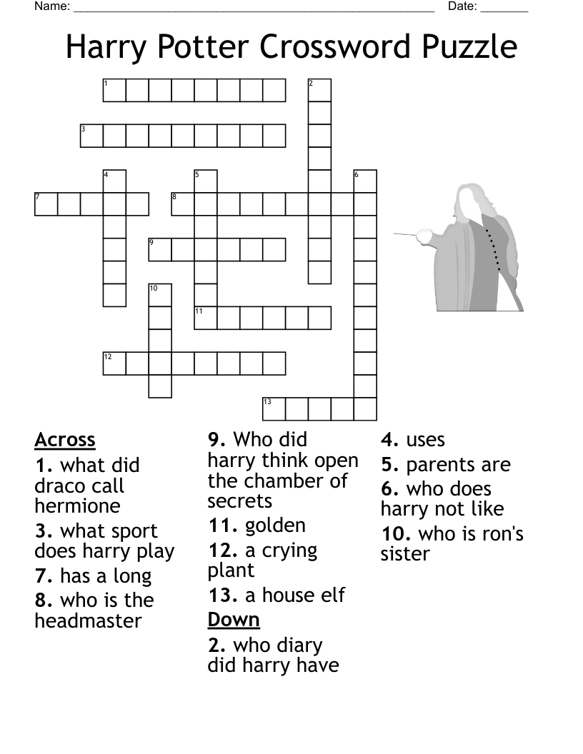 Harry Potter Printable Crossword Printable Word Searches Harry Potter Printable Crossword Printable Word Searches