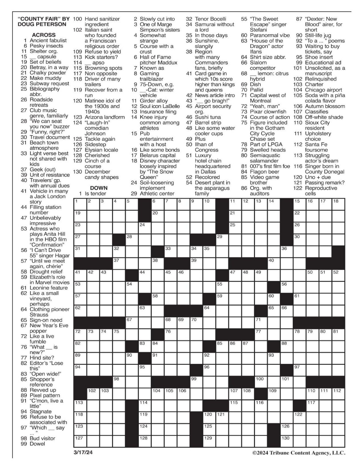 La Times Free Printable Crosswords FREE Printable A Z