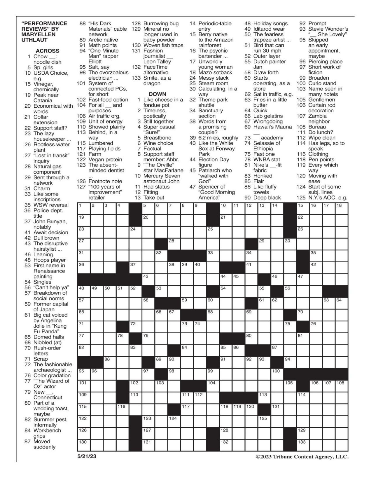 La Times Free Printable Crosswords FREE Printable A Z