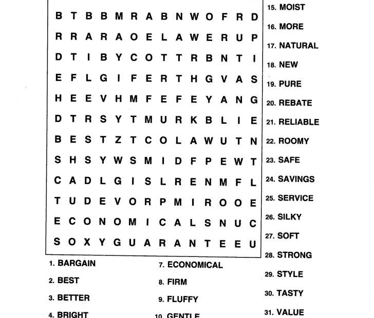 Large Print Bible Word Search Puzzles Printable Word Search Printable