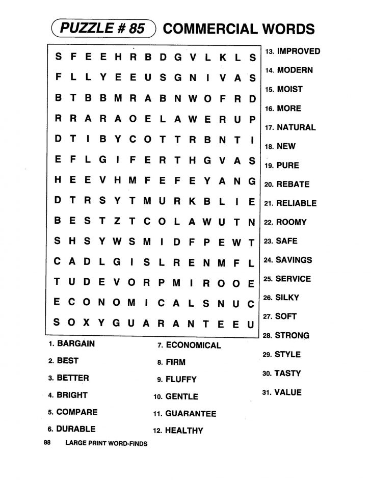 Large Print Bible Word Search Puzzles Printable Word Search Printable