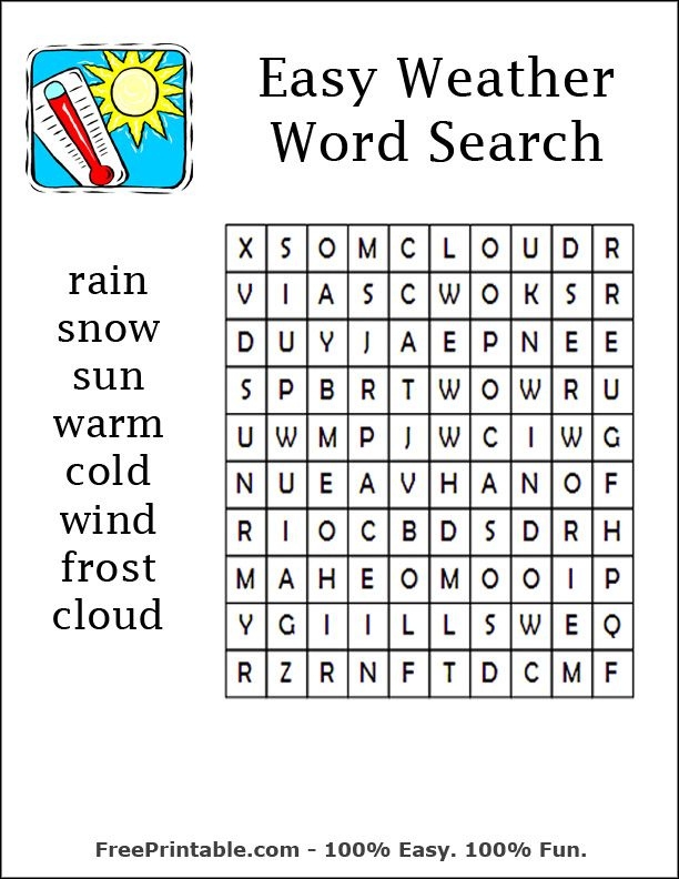 Large Print Word Search Printable For Seniors Printable Word Search