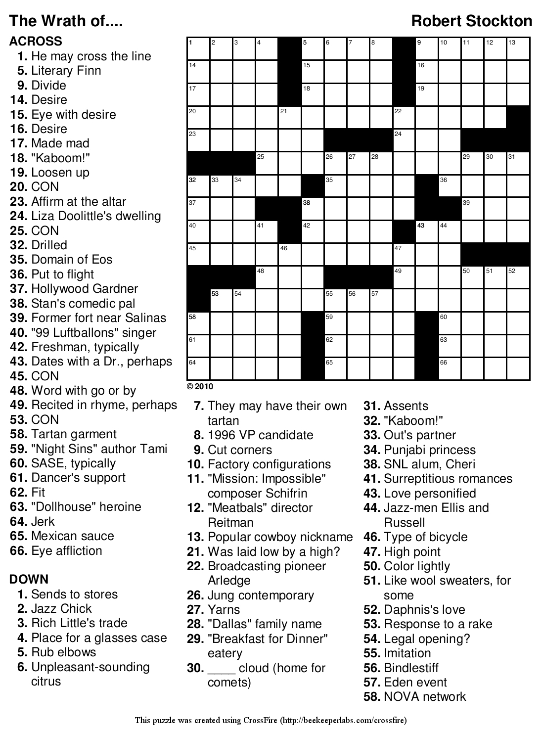 Large Printable Crossword Puzzles Printable Crossword Puzzles