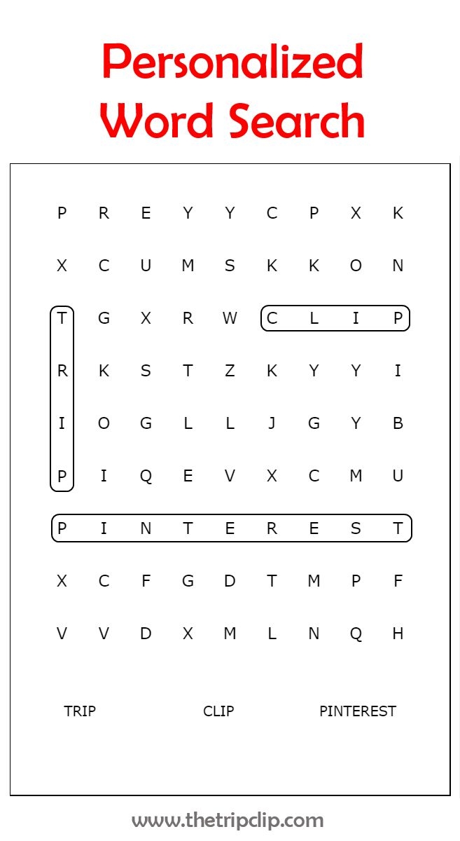 Make A Word Find Free Printable Pauline F Carrera