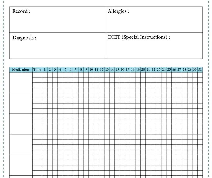 Medication Administration Record Template 10 Free PDF Printables
