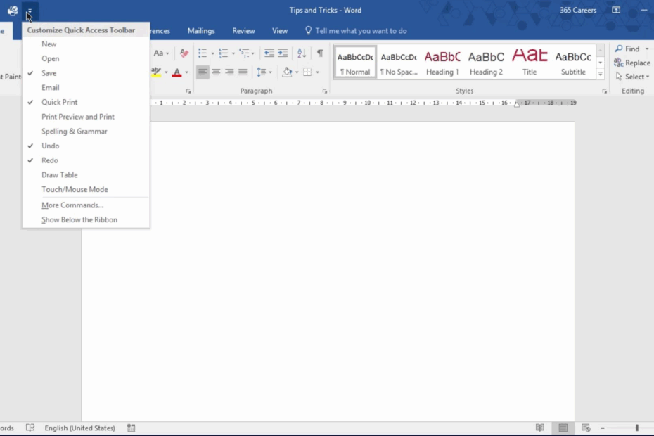 Microsoft Word 2016 EN Online Officekurs Lecturio