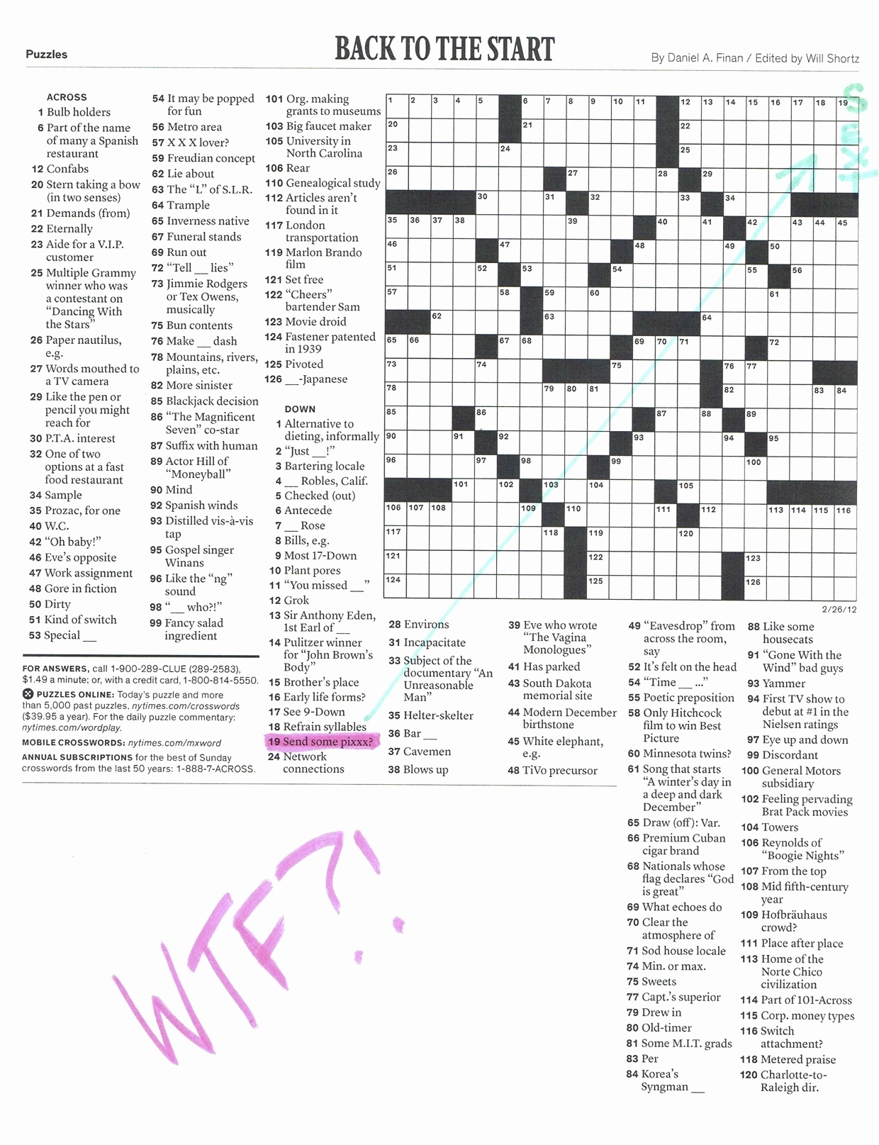 New York Times Crossword Printable Customize And Print