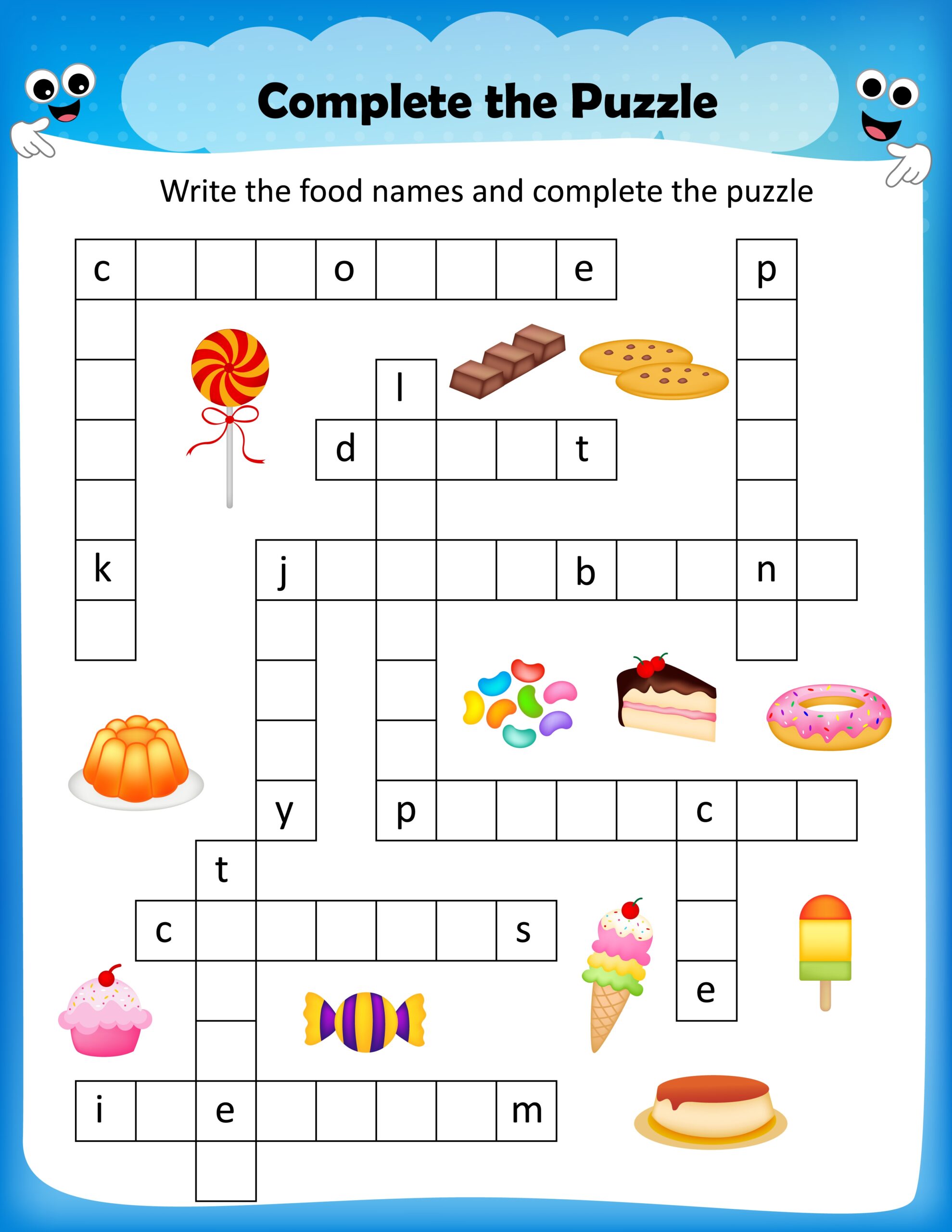 Printable Crossword Puzzles For Kids Printable Word Searches