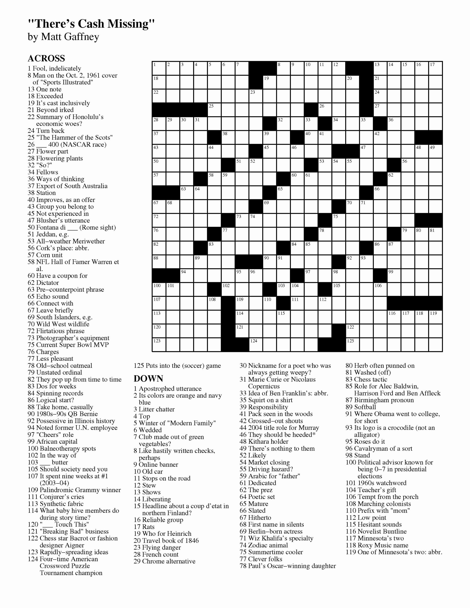 Printable Crosswords With Answers 4 Free Printable Summer Cr