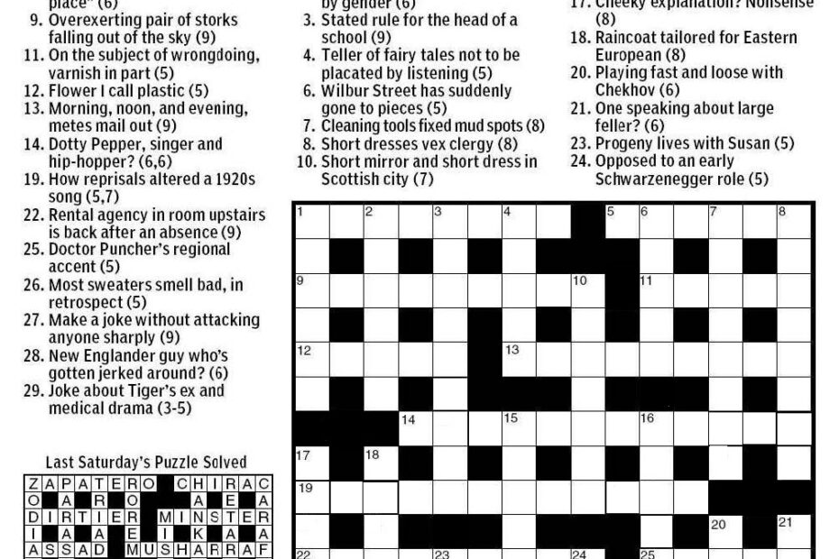Printable Cryptic Crossword Printable Crossword Puzzles