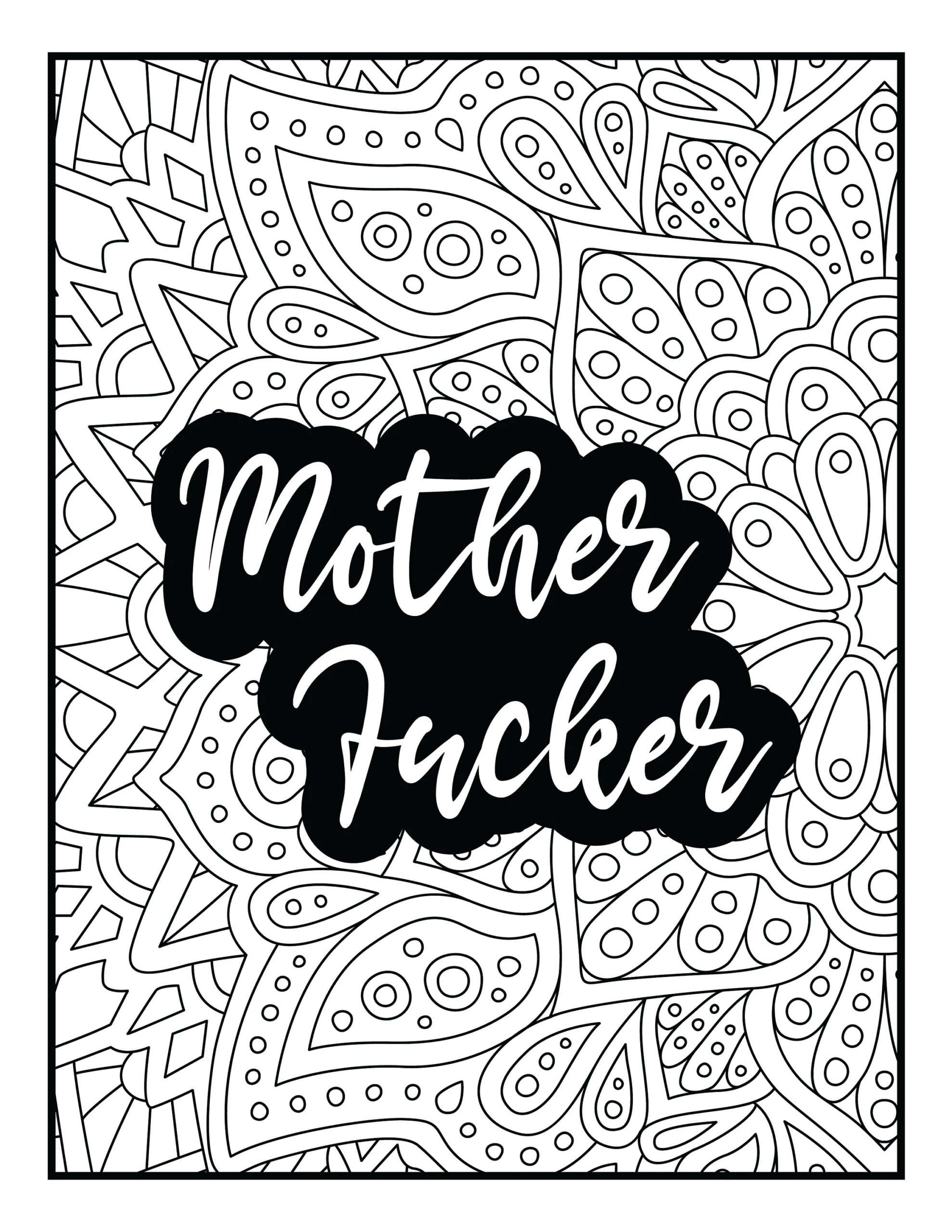 Printable Cuss Word Coloring Pages Letter Words Unleashed