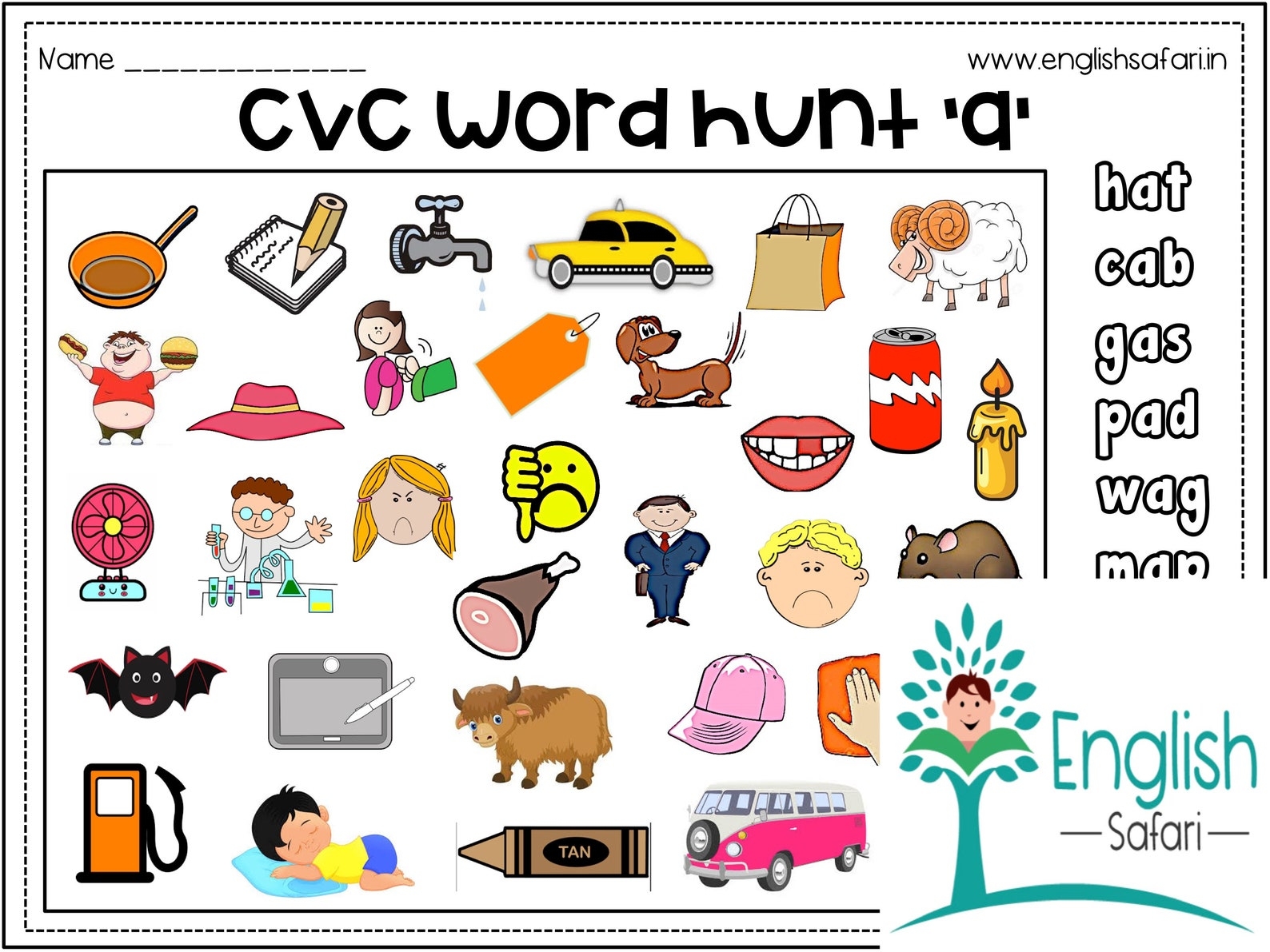 Printable Cvc Words Printable Cvc Words