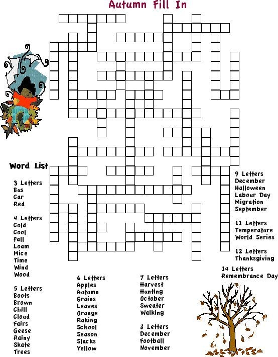 Printable Fill In Word Puzzles Printable Word Searches