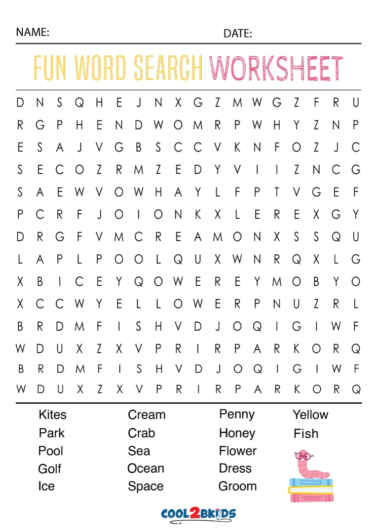 Printable Fun Word Searches Printable Word Search Printable Fun Word Searches Printable Word Search