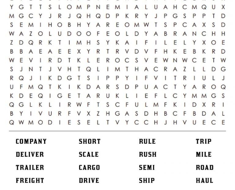 Printable Large Print Word Search Cool2bKids