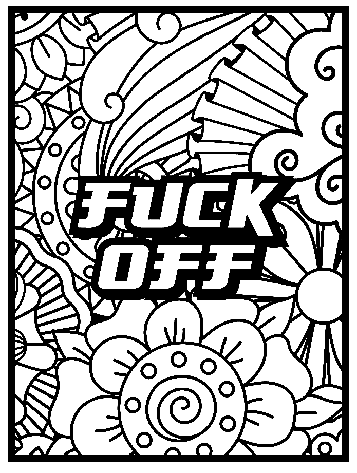Printable Swear Word Image Coloring Page Free Printable Coloring Pages