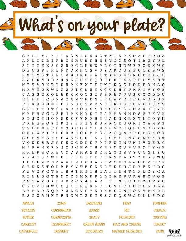 Printable Thanksgiving Word Searches Hard Word Search Maker