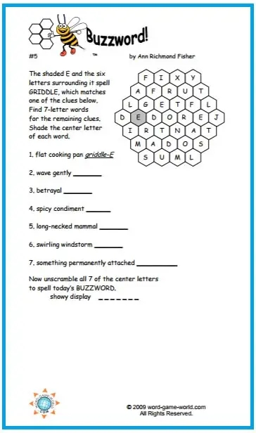 Printable Word Games You Won 39 t Find Anyplace Else 