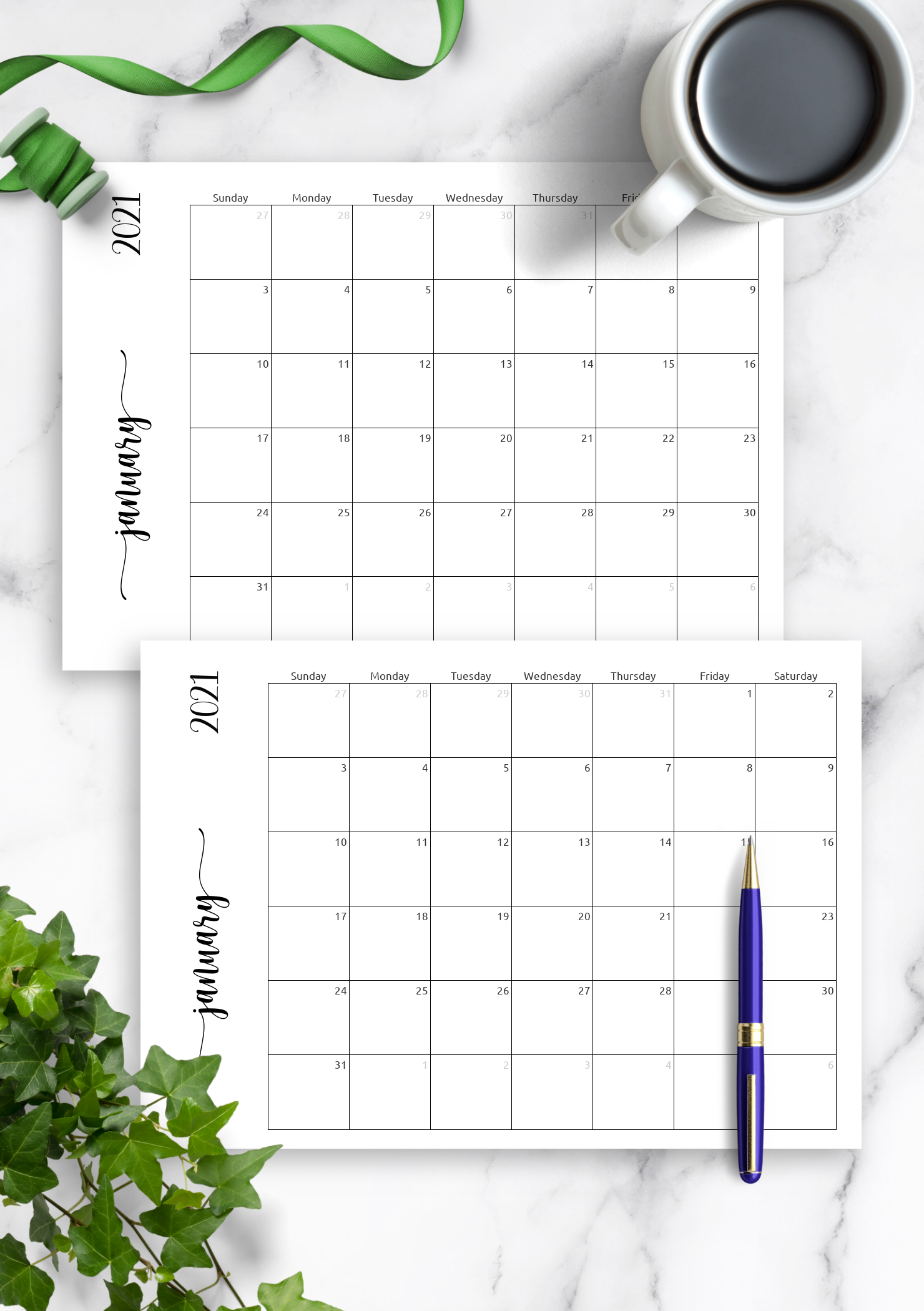 Simple Calendar Printable Simple Calendar Printable