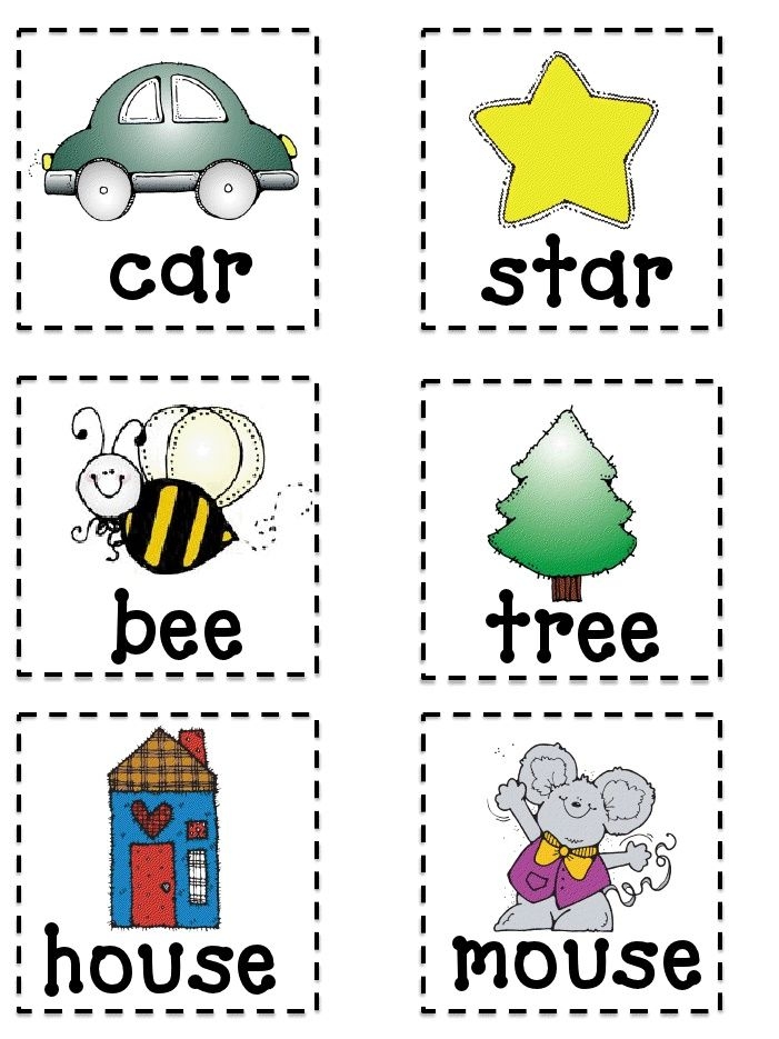 Simple Rhyming Words For Kindergarten
