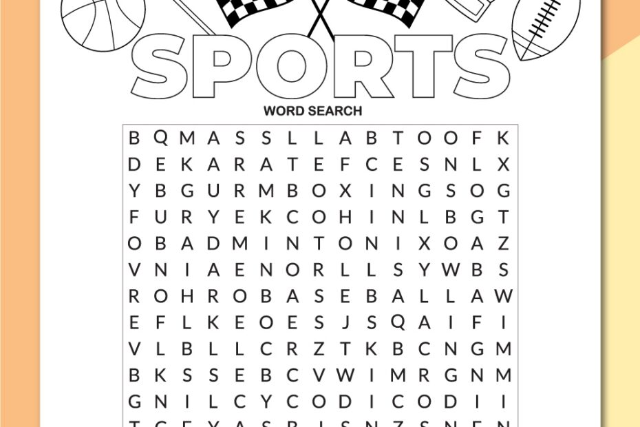 Sports Word Search Puzzles Printable Word Search Maker
