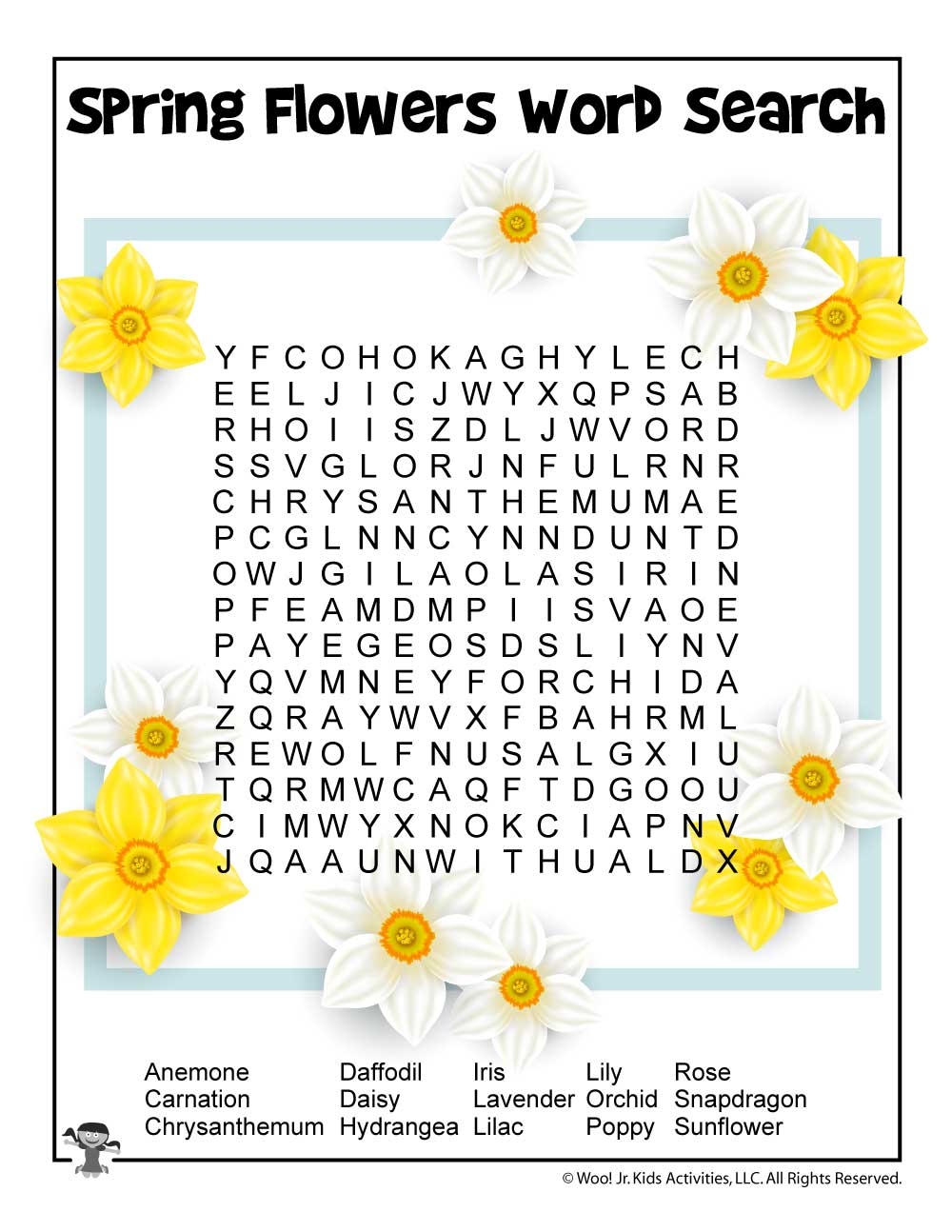 Spring Word Searches Printable