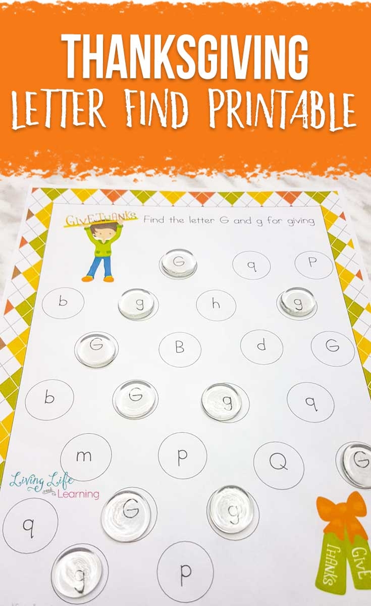 Thanksgiving Letter Find Printables Thanksgiving Letter Find Printables