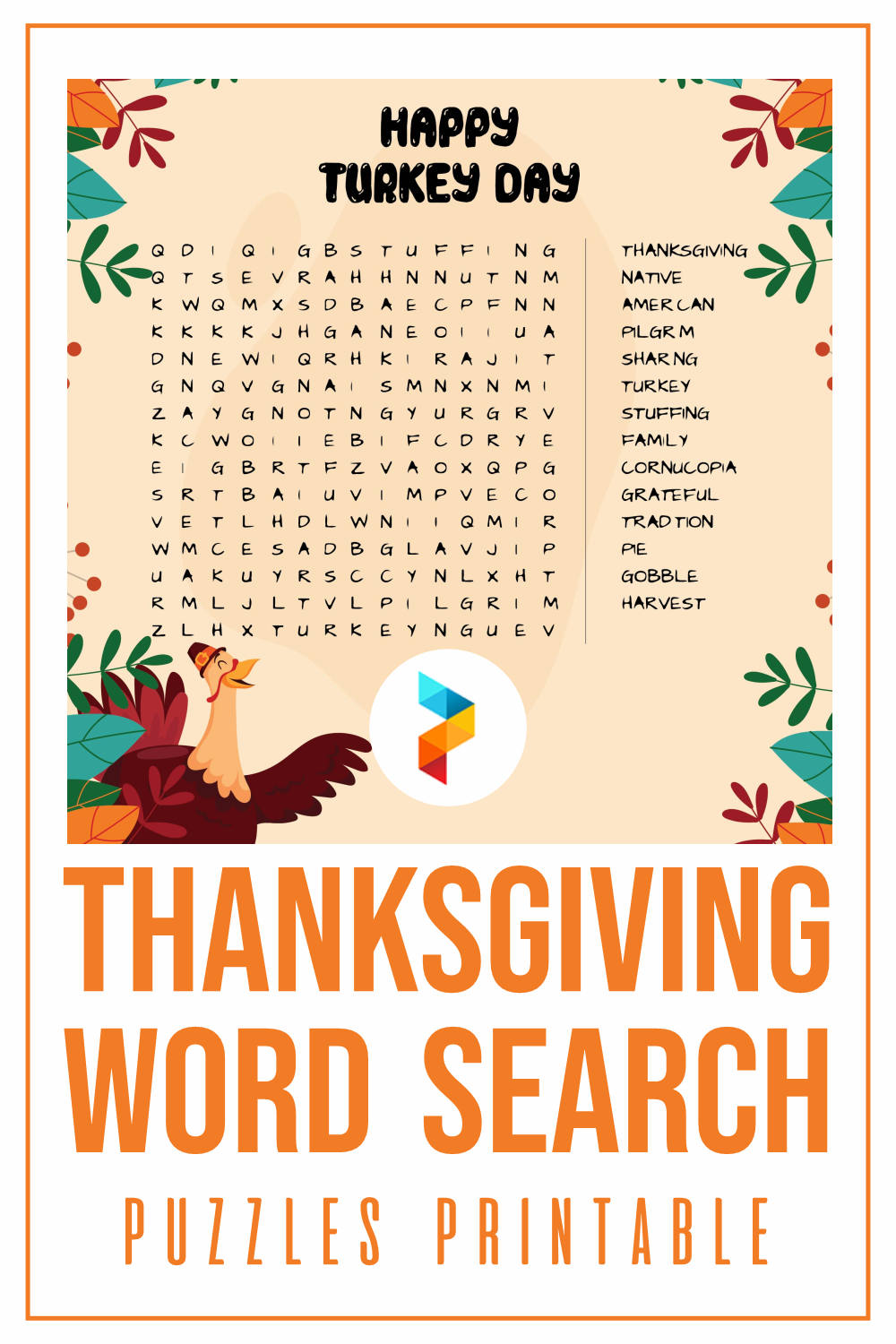 Thanksgiving Printable Word Puzzles