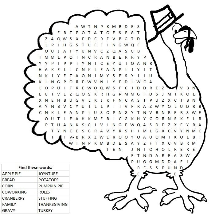 Thanksgiving Word Finds Free Printables Dev onallcylinders