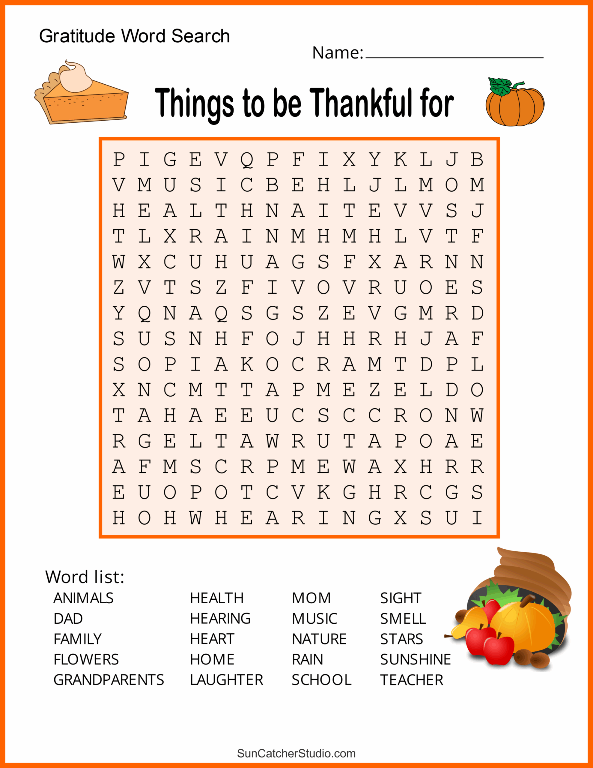 Thanksgiving Word Search Free Printable Puzzles Free Printables 