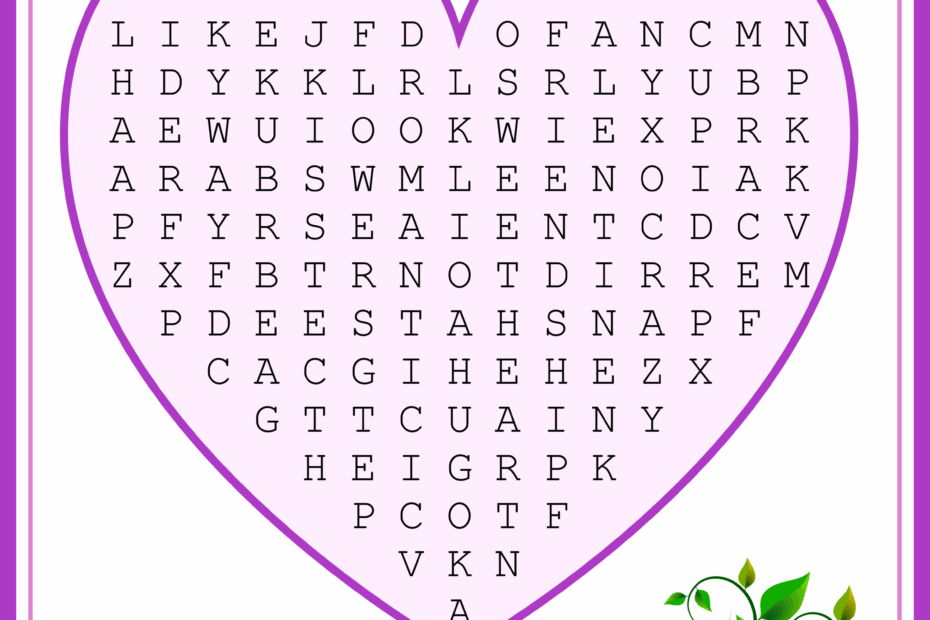 Valentine S Day Word Search Puzzle Printable Word Search Maker