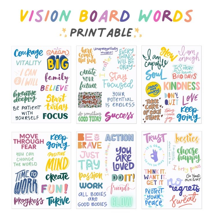 Vision Board Words Printable Vision Board Words Vision Board Vision Board Words Printable Vision Board Words Vision Board
