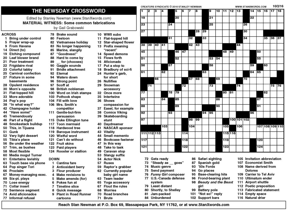 Washington Post Crossword Printable That Are Amazing Aubrey Blog