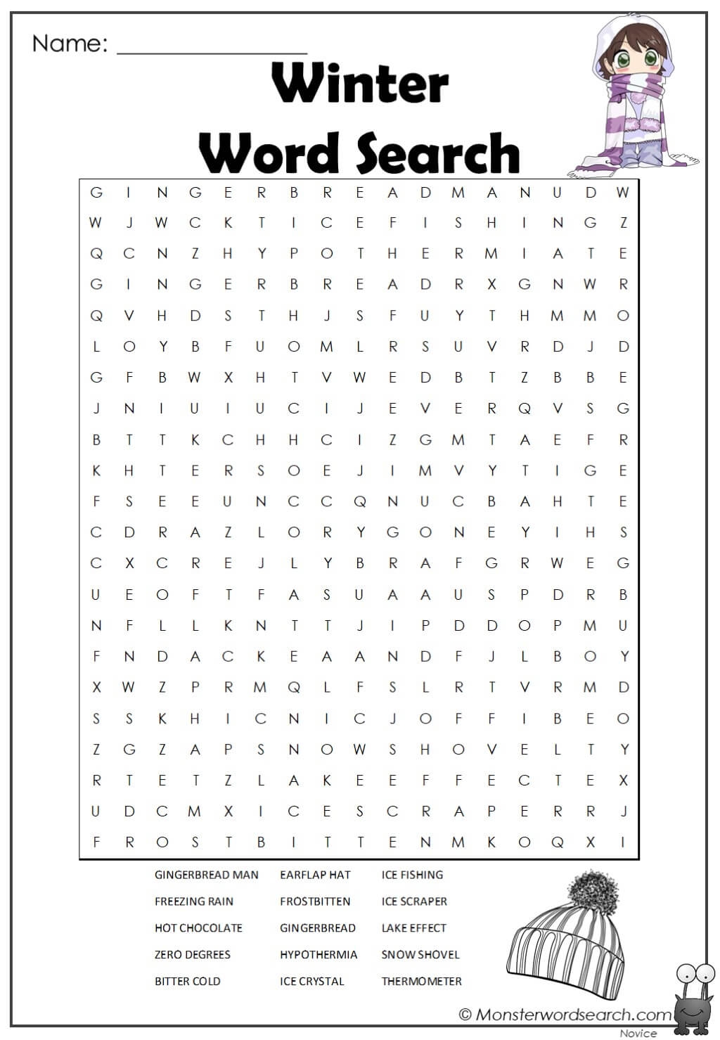 Winter Sports Word Search Printable Word Search Maker