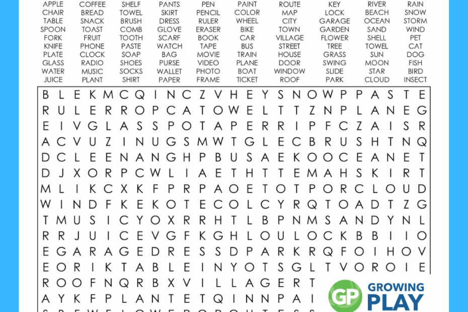 Word Puzzles For Adults Free Printable