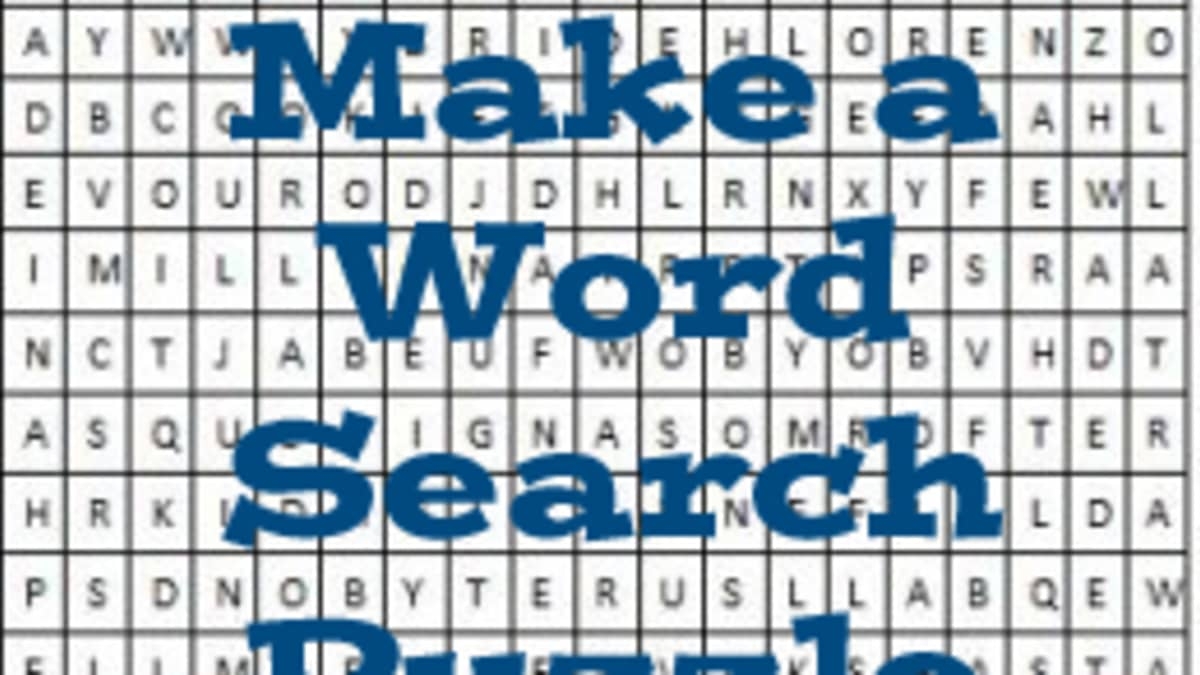 Word Search Builder Printable Word Search Builder Printable
