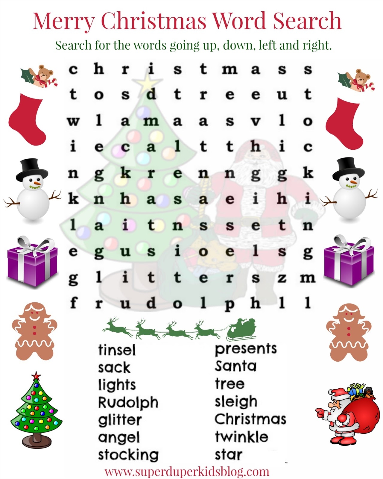 Word Search Printable For Kids Word Search Printable For Kids