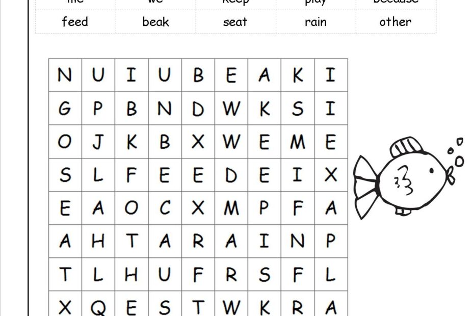 Wordsearch For 1St Graders Design Templates Printable Crosswords